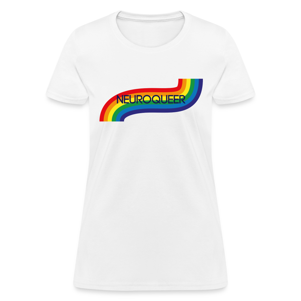 Neuroqueer Pride Female Cut T-Shirt - white