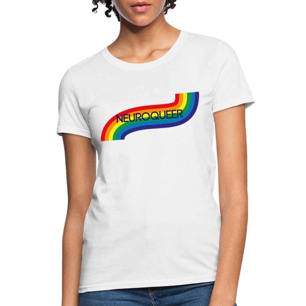 Neuroqueer Pride Female Cut T-Shirt - white