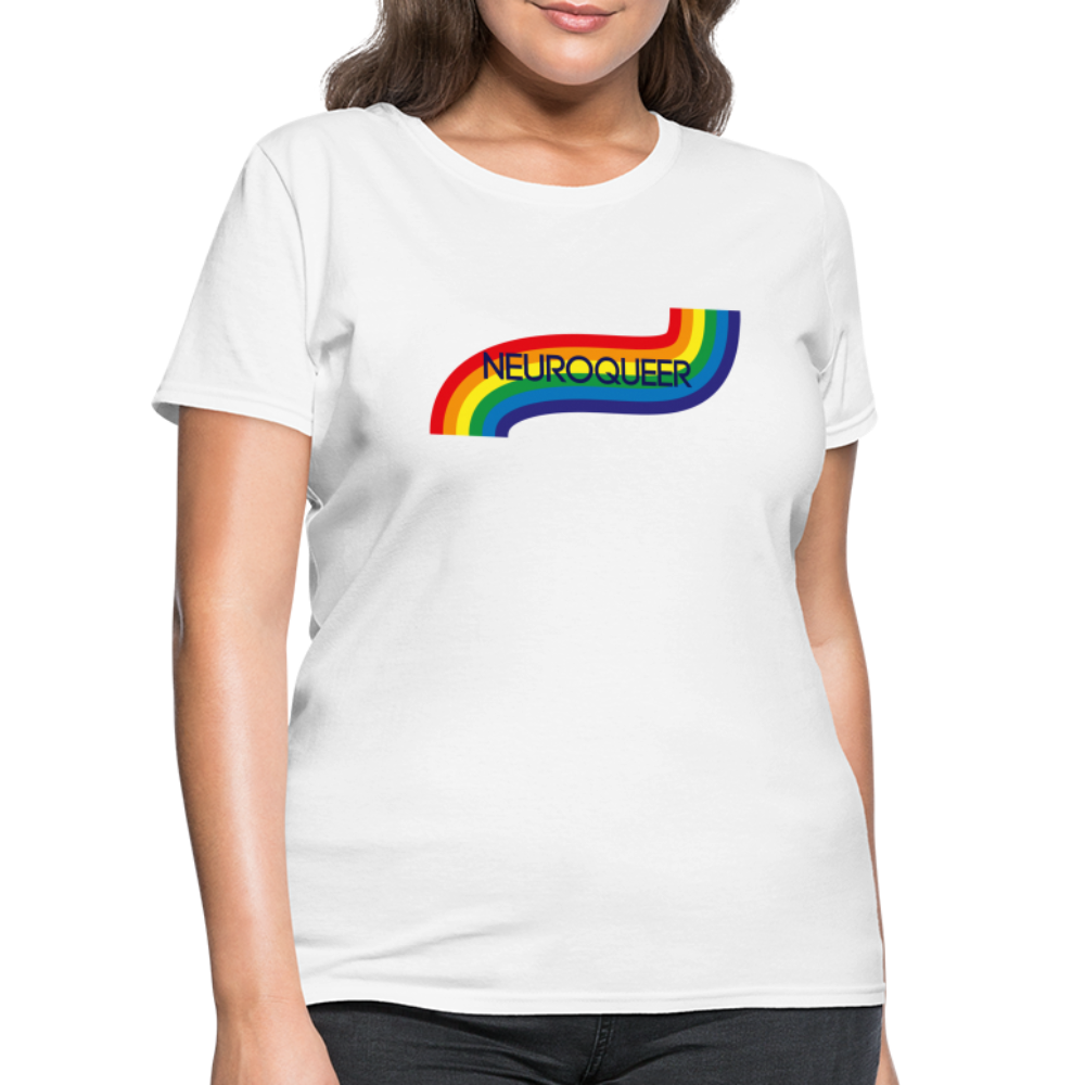 Neuroqueer Pride Female Cut T-Shirt - white