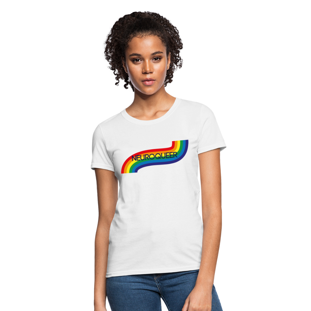 Neuroqueer Pride Female Cut T-Shirt - white