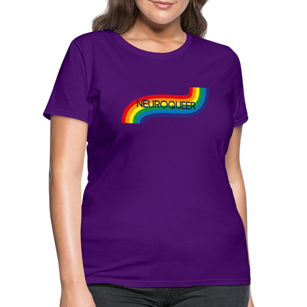 Neuroqueer Pride Female Cut T-Shirt - purple