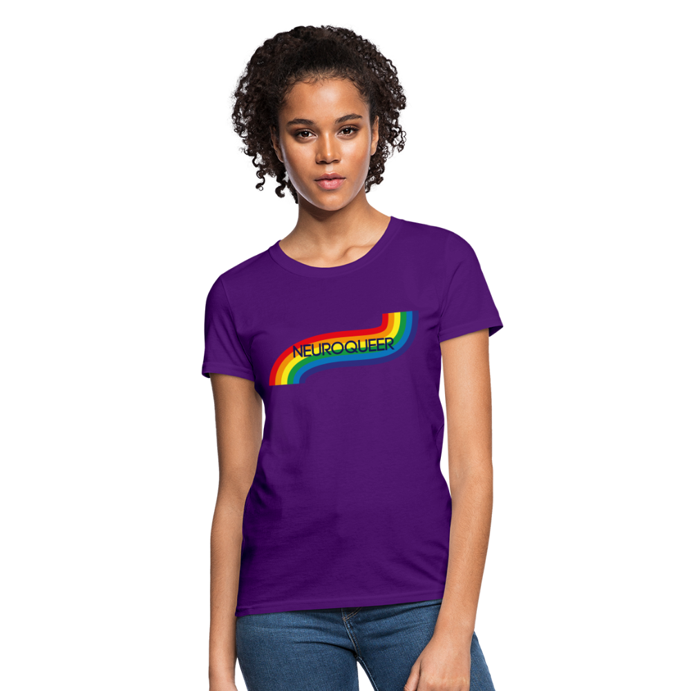 Neuroqueer Pride Female Cut T-Shirt - purple