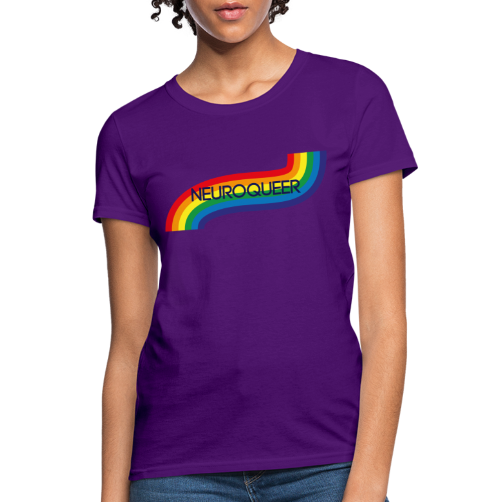 Neuroqueer Pride Female Cut T-Shirt - purple