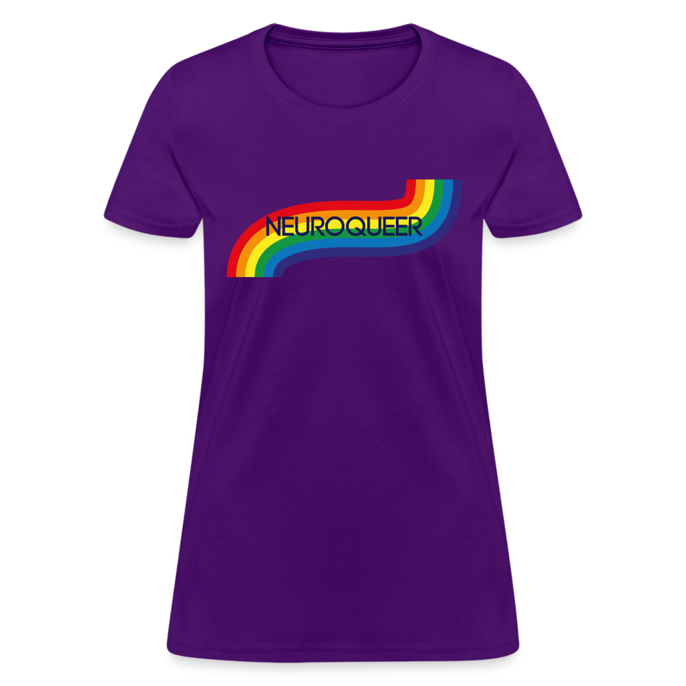 Neuroqueer Pride Female Cut T-Shirt - purple