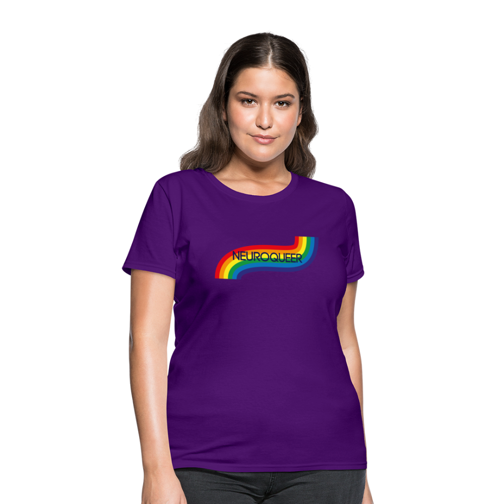 Neuroqueer Pride Female Cut T-Shirt - purple