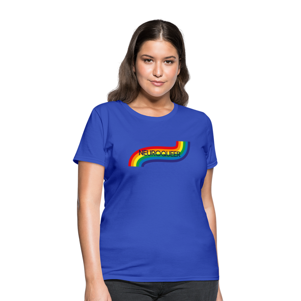 Neuroqueer Pride Female Cut T-Shirt - royal blue