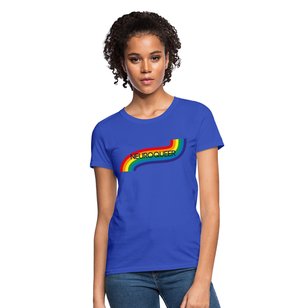 Neuroqueer Pride Female Cut T-Shirt - royal blue