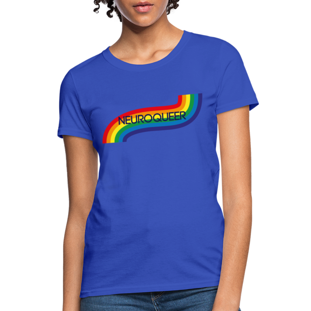 Neuroqueer Pride Female Cut T-Shirt - royal blue