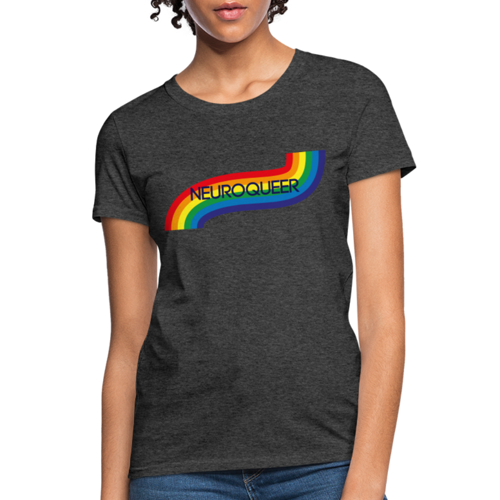 Neuroqueer Pride Female Cut T-Shirt - heather black