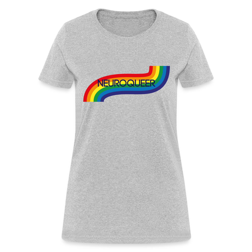 Neuroqueer Pride Female Cut T-Shirt - heather gray