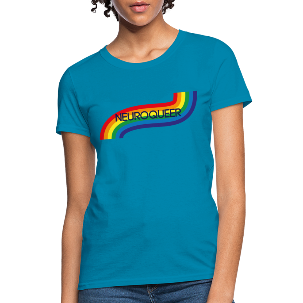 Neuroqueer Pride Female Cut T-Shirt - turquoise