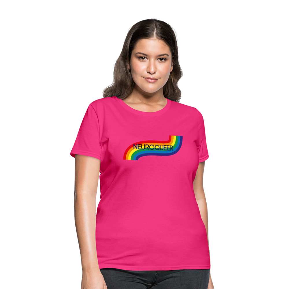 Neuroqueer Pride Female Cut T-Shirt - fuchsia