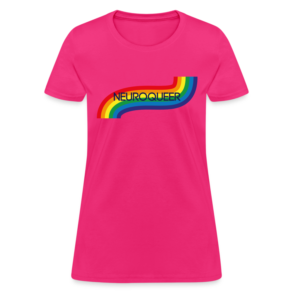 Neuroqueer Pride Female Cut T-Shirt - fuchsia