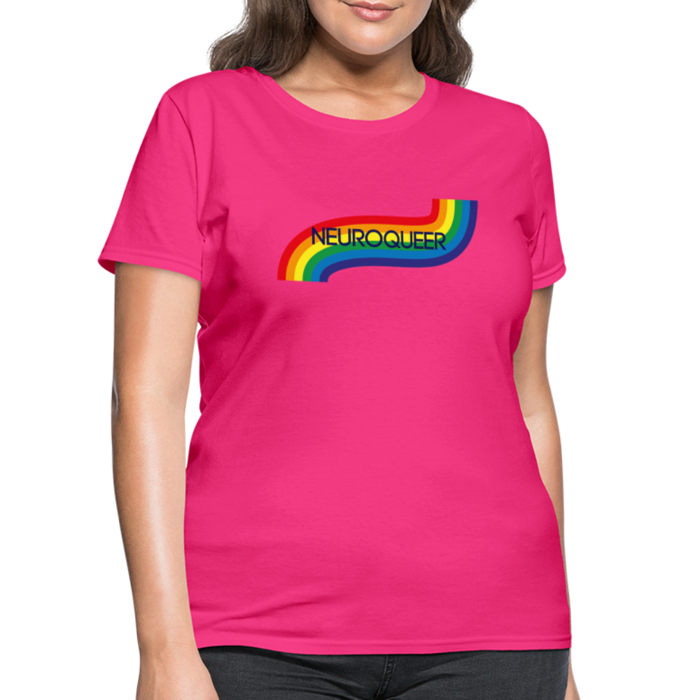 Neuroqueer Pride Female Cut T-Shirt - fuchsia