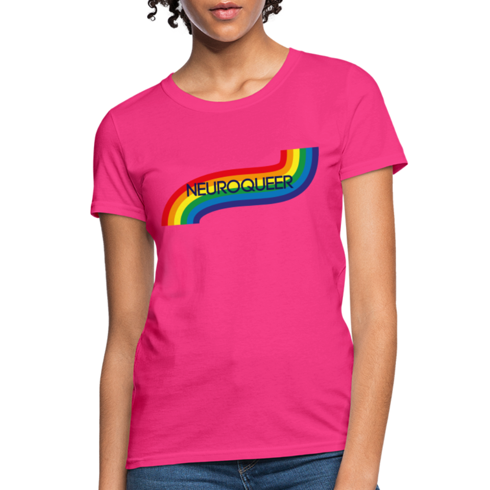 Neuroqueer Pride Female Cut T-Shirt - fuchsia