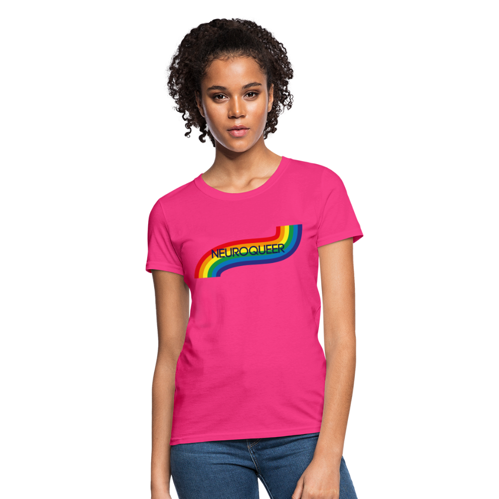 Neuroqueer Pride Female Cut T-Shirt - fuchsia