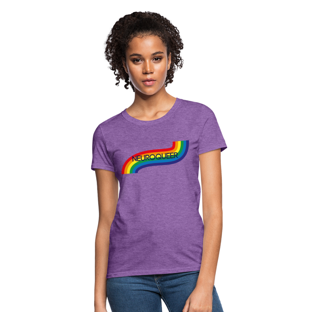 Neuroqueer Pride Female Cut T-Shirt - purple heather