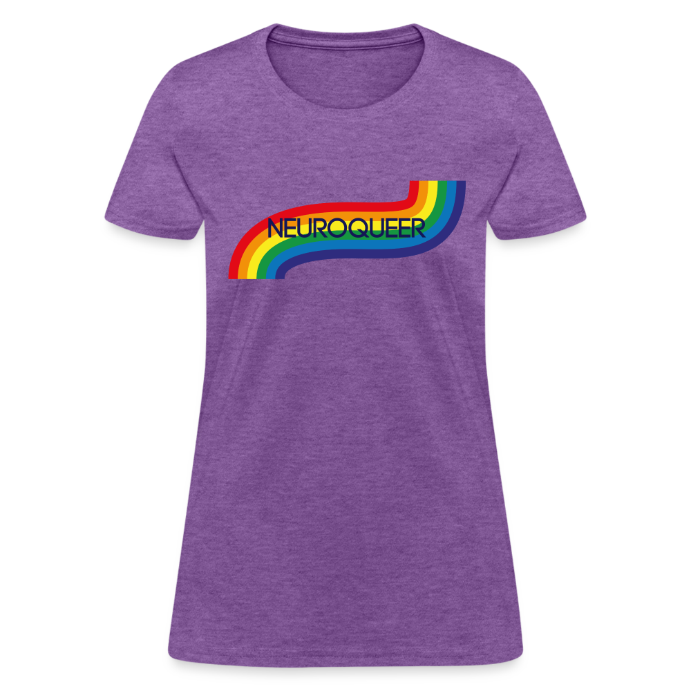 Neuroqueer Pride Female Cut T-Shirt - purple heather