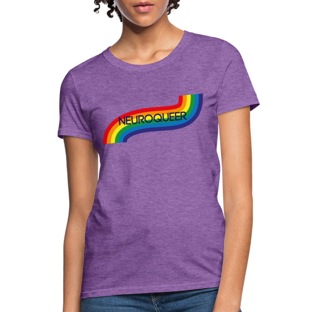 Neuroqueer Pride Female Cut T-Shirt - purple heather