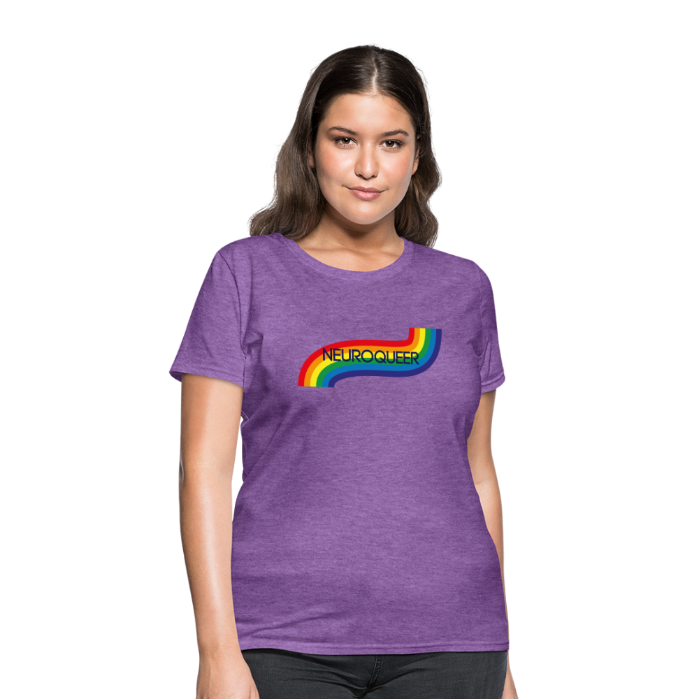 Neuroqueer Pride Female Cut T-Shirt - purple heather