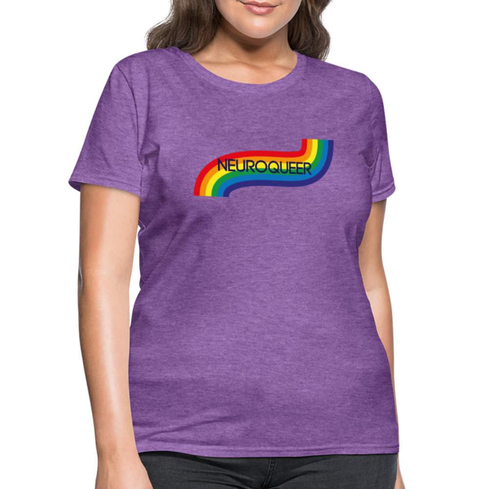 Neuroqueer Pride Female Cut T-Shirt - purple heather