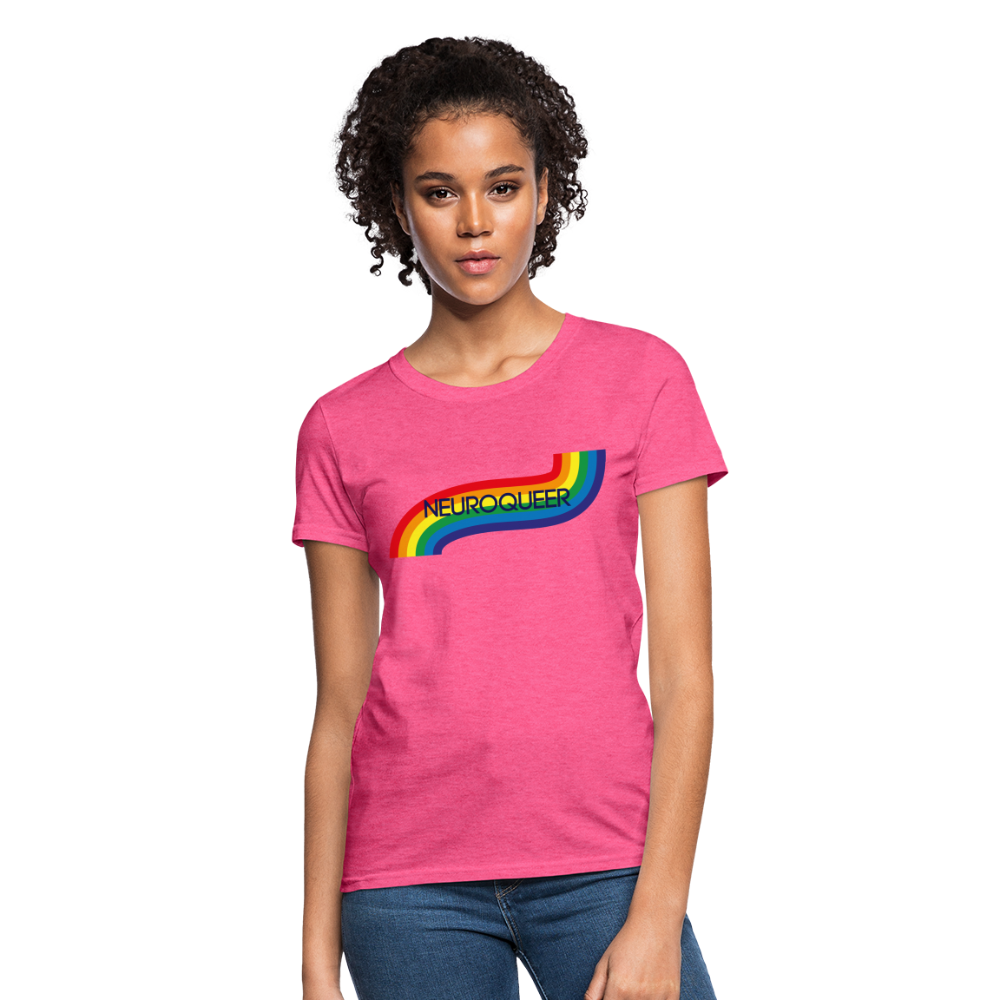 Neuroqueer Pride Female Cut T-Shirt - heather pink