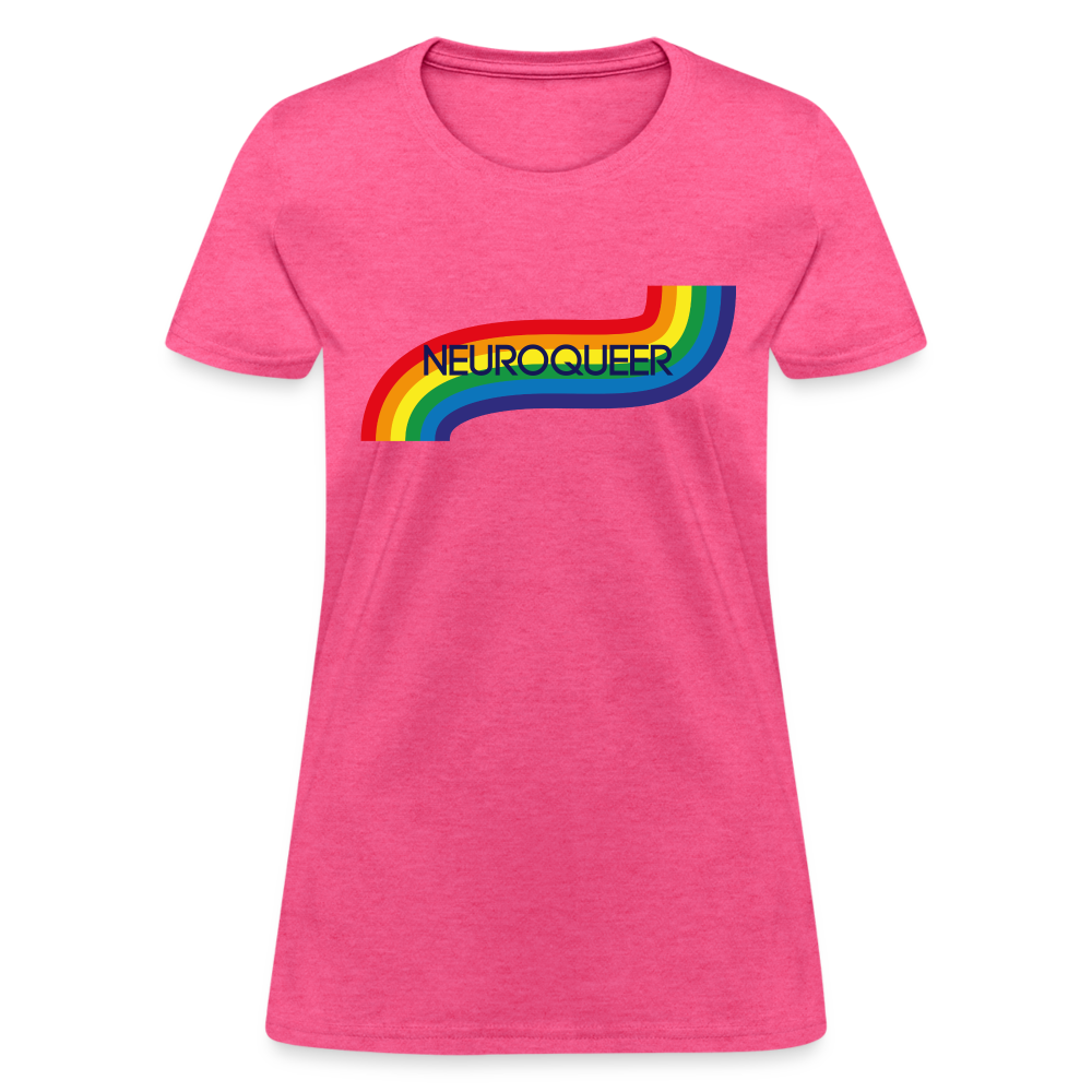 Neuroqueer Pride Female Cut T-Shirt - heather pink