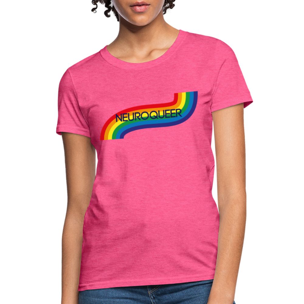 Neuroqueer Pride Female Cut T-Shirt - heather pink