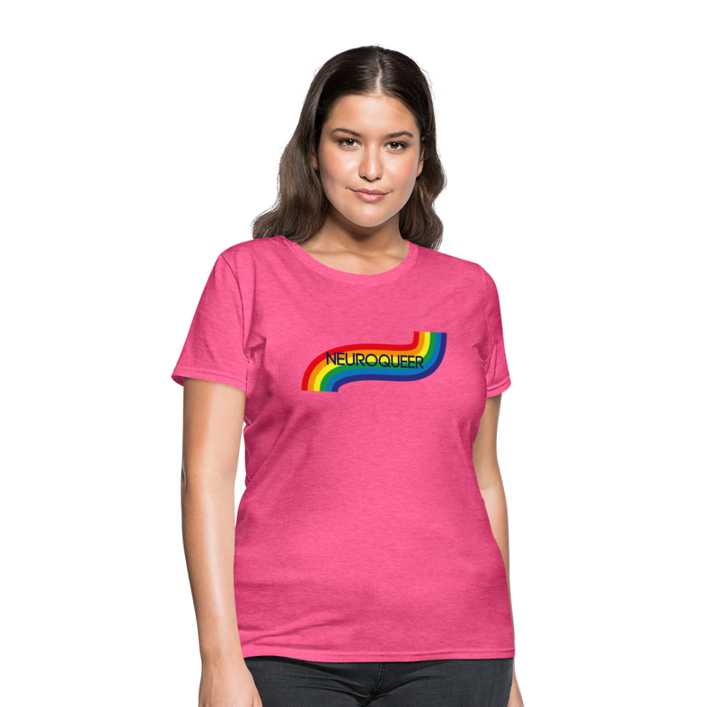 Neuroqueer Pride Female Cut T-Shirt - heather pink