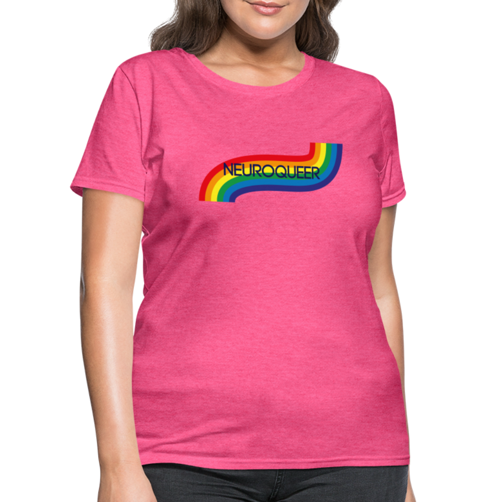 Neuroqueer Pride Female Cut T-Shirt - heather pink