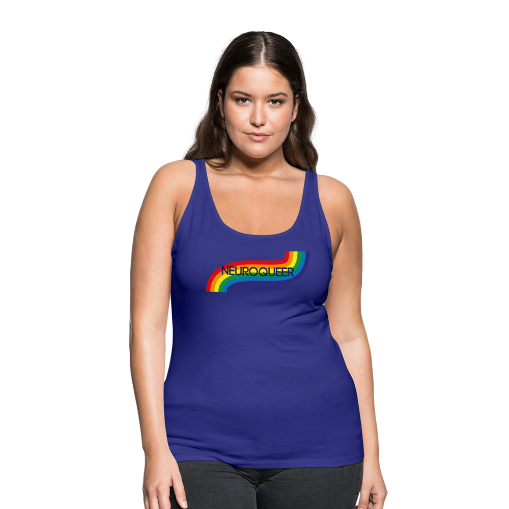 Neuroqueer Pride Female Cut Premium Tank Top - royal blue