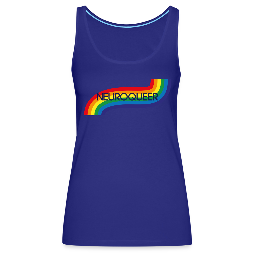 Neuroqueer Pride Female Cut Premium Tank Top - royal blue