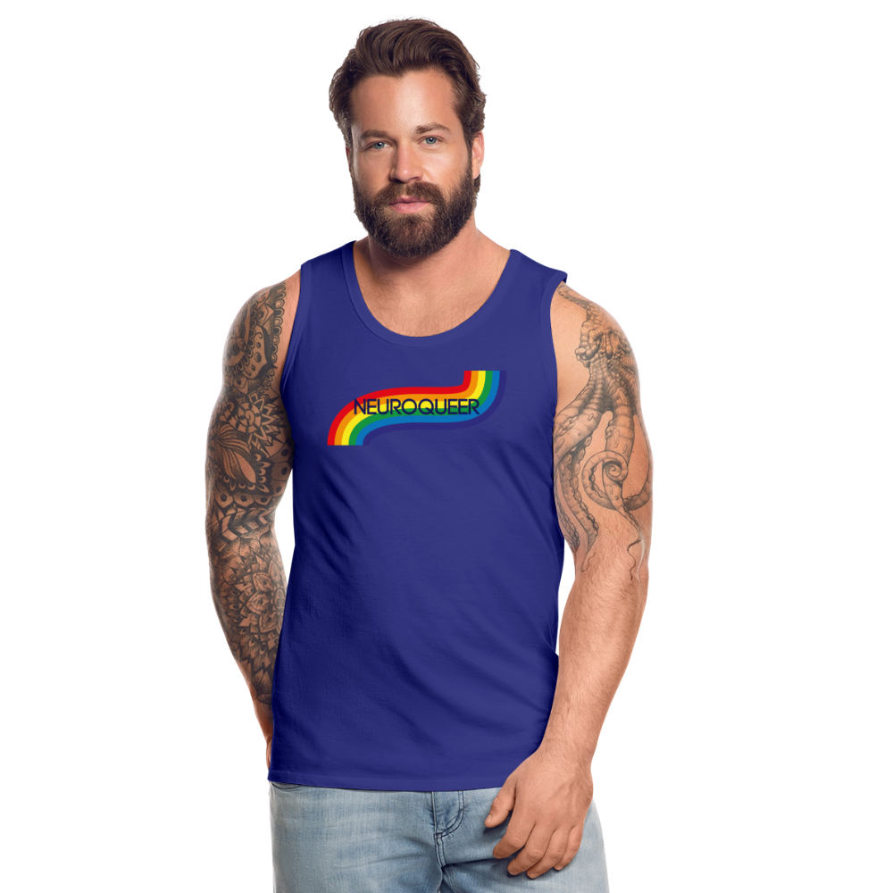 Neuroqueer Pride Male Cut Premium Tank - royal blue