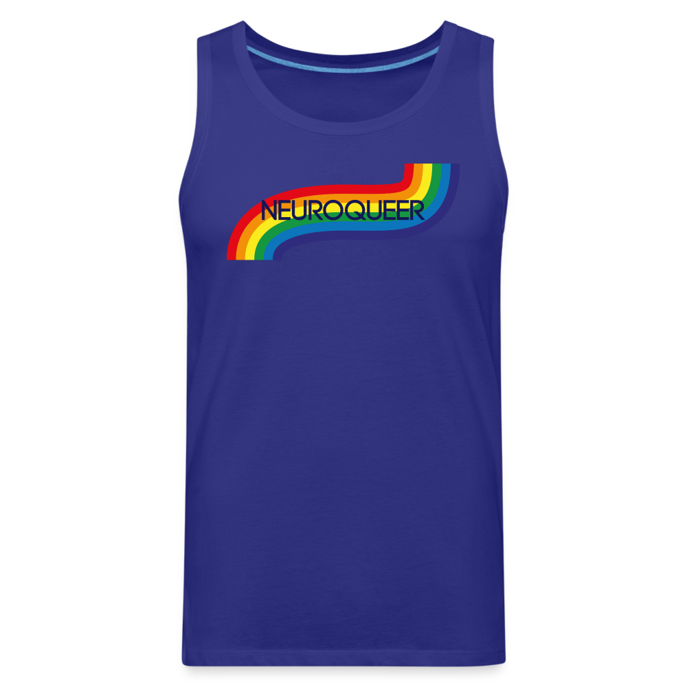 Neuroqueer Pride Male Cut Premium Tank - royal blue