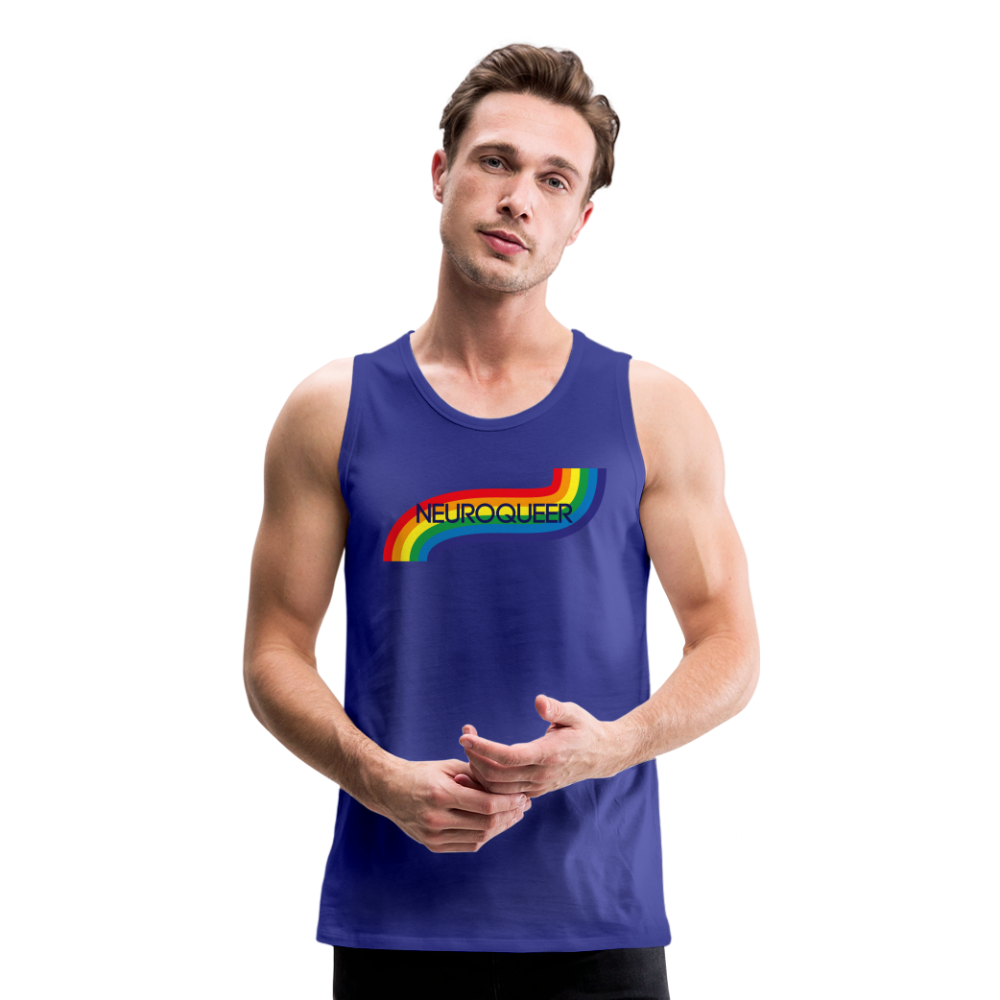 Neuroqueer Pride Male Cut Premium Tank - royal blue