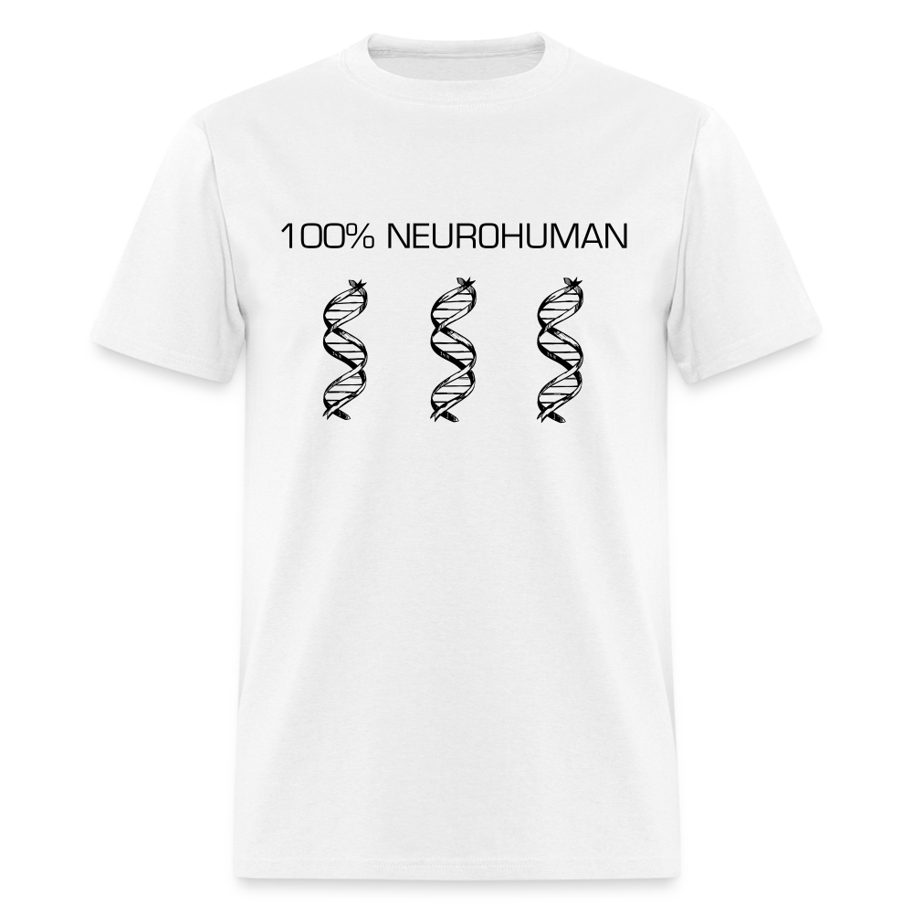 100% Neurohuman Unisex Classic T-Shirt - white