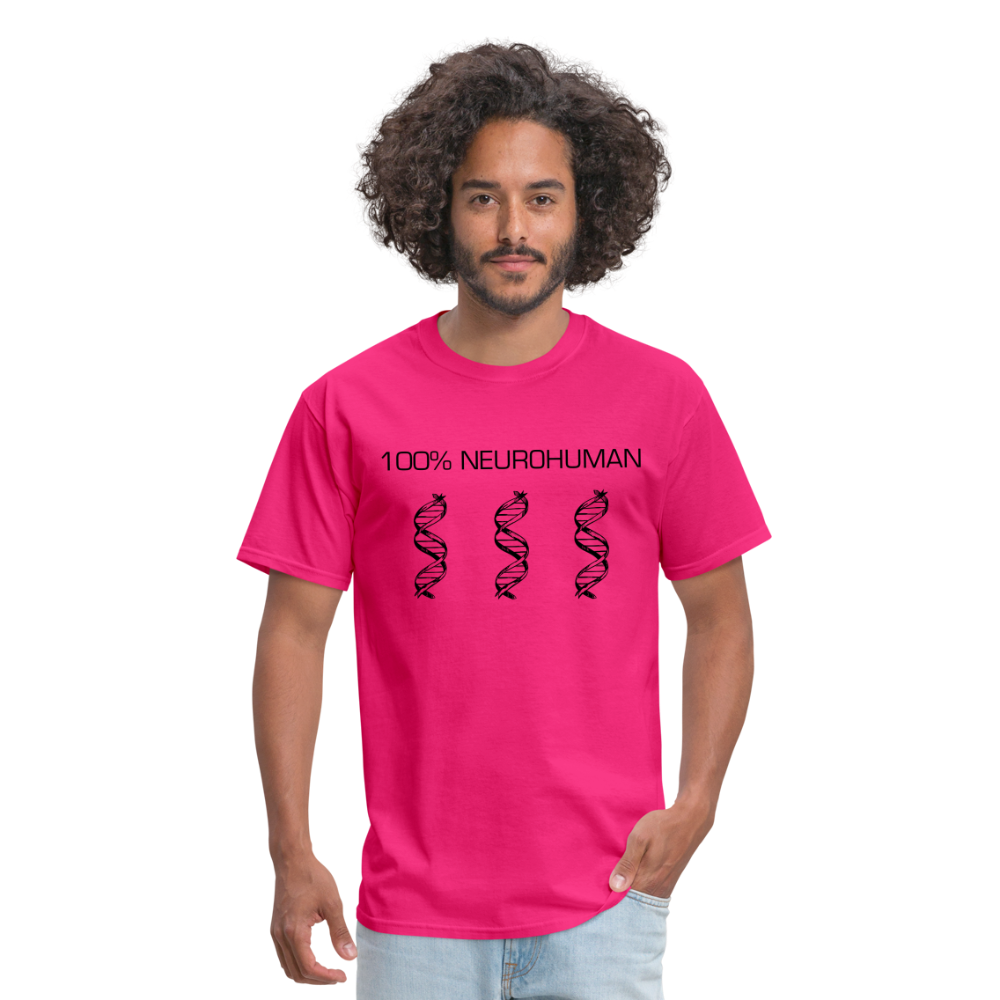 100% Neurohuman Unisex Classic T-Shirt - fuchsia