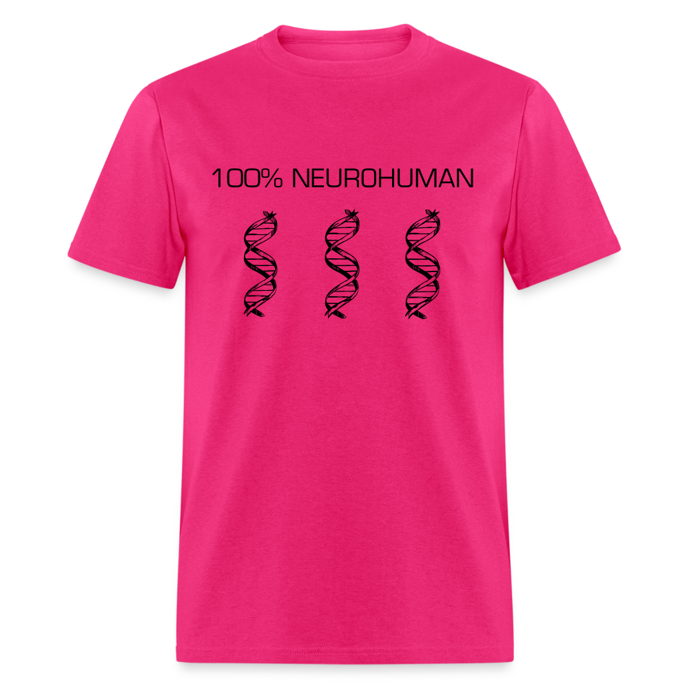 100% Neurohuman Unisex Classic T-Shirt - fuchsia