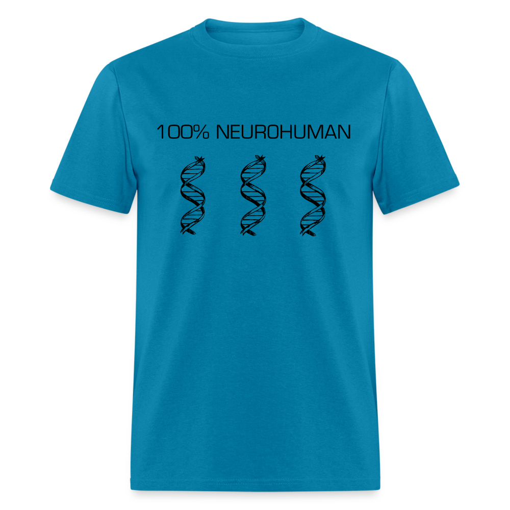 100% Neurohuman Unisex Classic T-Shirt - turquoise