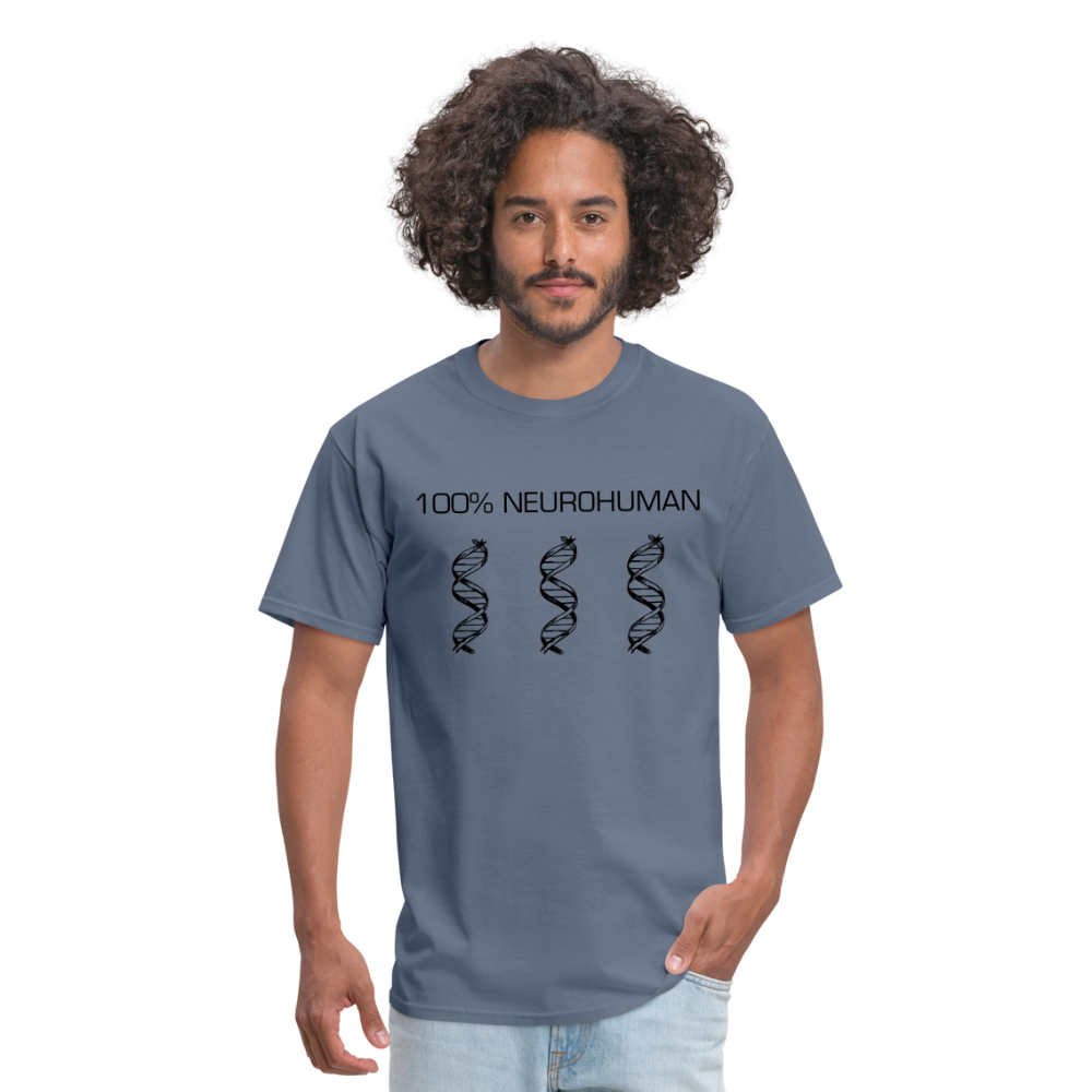 100% Neurohuman Unisex Classic T-Shirt - denim