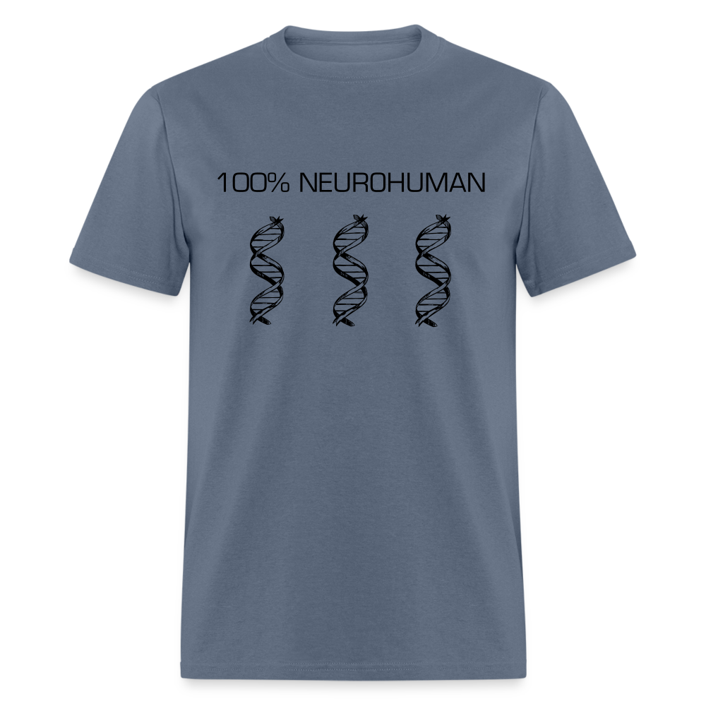 100% Neurohuman Unisex Classic T-Shirt - denim