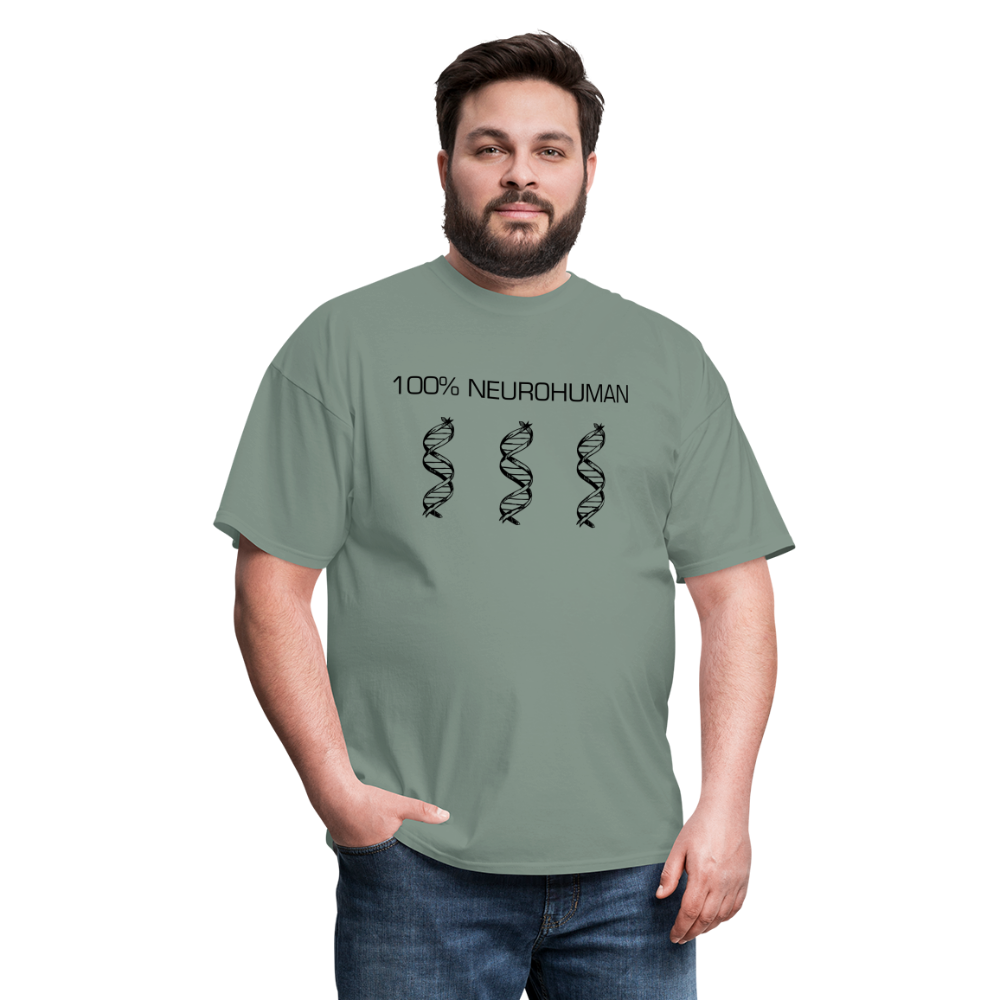 100% Neurohuman Unisex Classic T-Shirt - sage