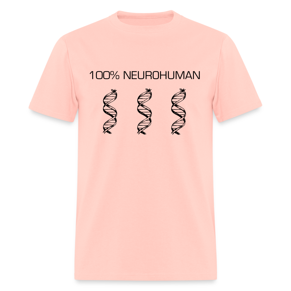 100% Neurohuman Unisex Classic T-Shirt - blush pink 