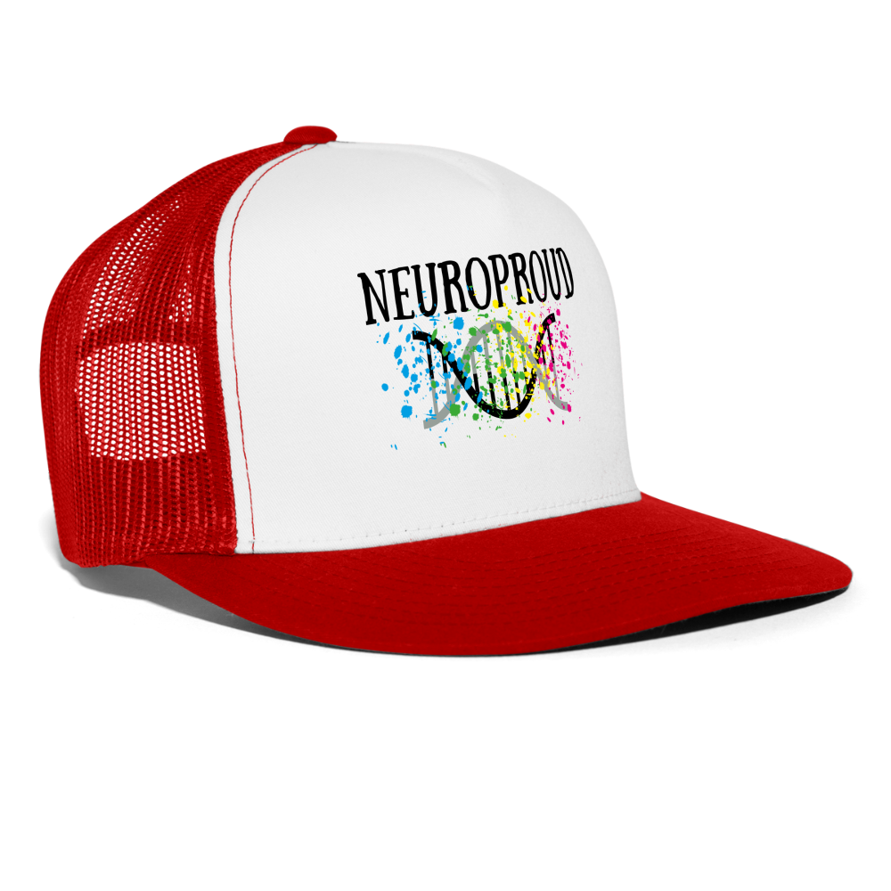 Neuroproud Trucker Cap - white/red