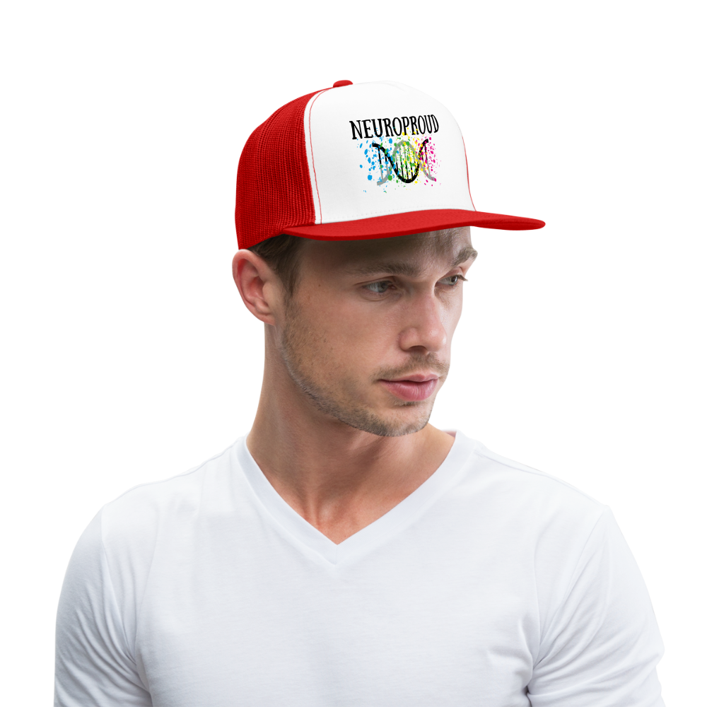 Neuroproud Trucker Cap - white/red