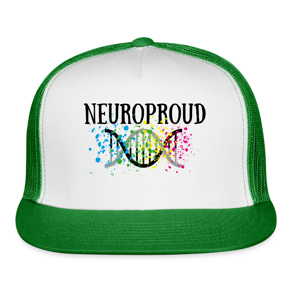 Neuroproud Trucker Cap - white/kelly green